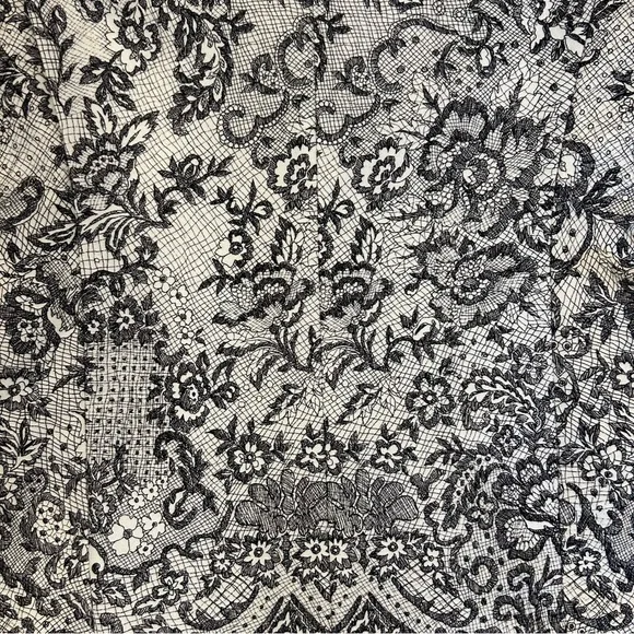 Emanuel Ungaro Vintage Black & White Lace Print Blazer – Size 2/36 - Picture 7 of 9